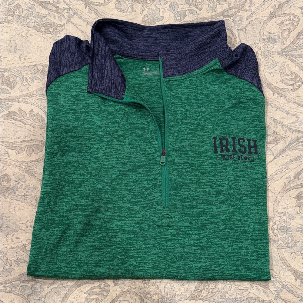 Under Armour Green and Gray Pullover